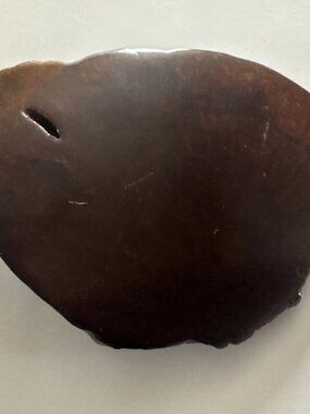Vintage 1978 Wood Belt Buckle Handmade Roy McDaniel Signed Live Edge